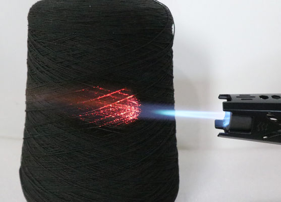 30s/2 Hilados de fibra de carbono negro retardantes de llama y no combustibles con hilados preoxidados LOI 40+ para la sostenibilidad