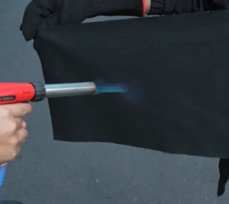 Fabricación de fibras de carbono resistentes al fuego, suaves, no combustibles, no dorp y impermeables
