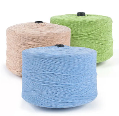Glitter Chenille Yarn 95 Poliéster 5 Sliver Ne 12NM teñido y blanco crudo Anti Pilling