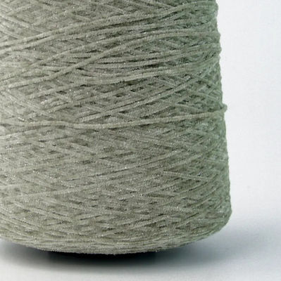 Glitter Chenille Yarn 95 Poliéster 5 Sliver Ne 12NM teñido y blanco crudo Anti Pilling