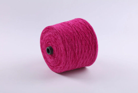 Yarn de poliéster de lujo colorido para tejer Anti-bacterias Anti-pilling