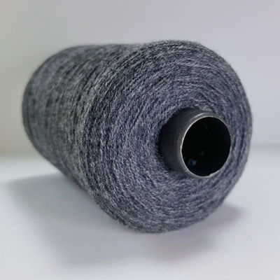 Algodón puro de alta tensión Tejido de mezcla acrílica Hielo de lujo Spandex 18S / 2 suéter Stand de leche teñido 28Nm / 2