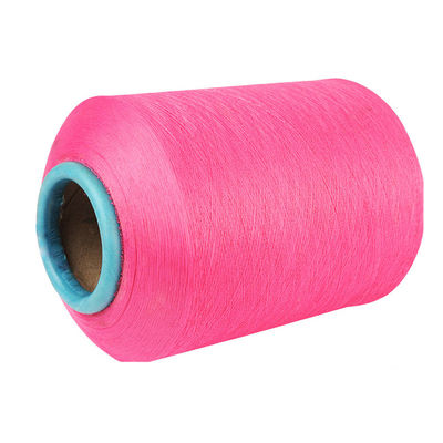 Elasticidad Calcetines de poliéster Hijo texturado reciclado de 560D con cobertura de espandéx