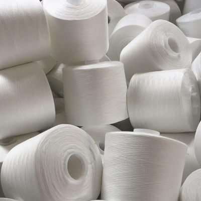 Camiseta de algodón ligera de tejido blanco de hilo reciclado de hilo antibacteriano