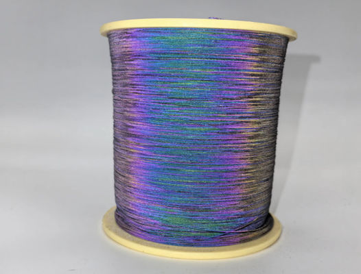 El hilo reflector del arco iris de alta visibilidad para coser ropa y tejer